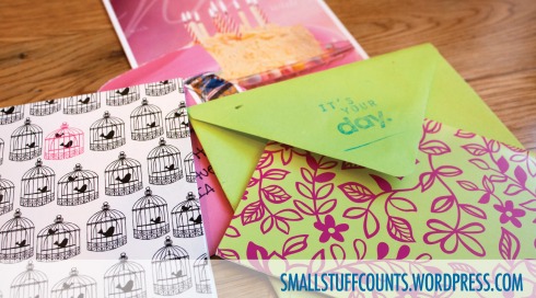 Tips for sending thoughtful snail mail via The Small Stuff Counts Blog