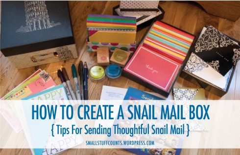 How To Create A Snail Mail Box via The Small Stuff Counts Blog